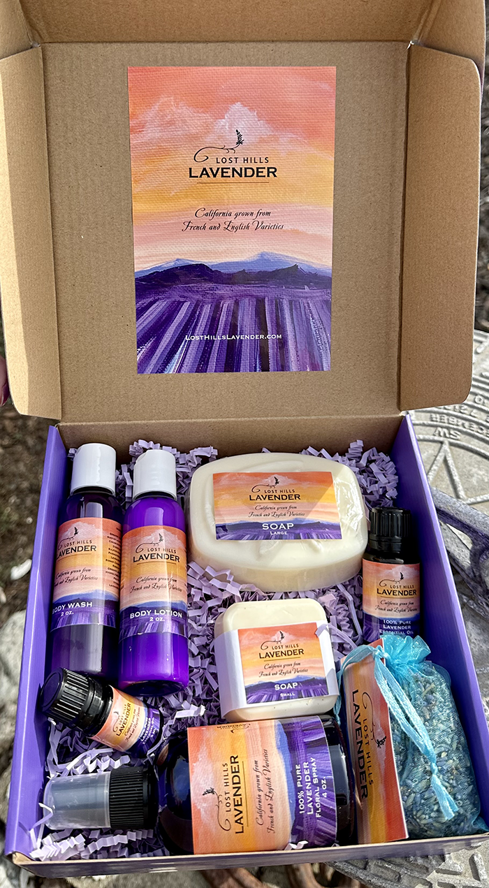 Lost Hills Lavender Gift Set Products in box